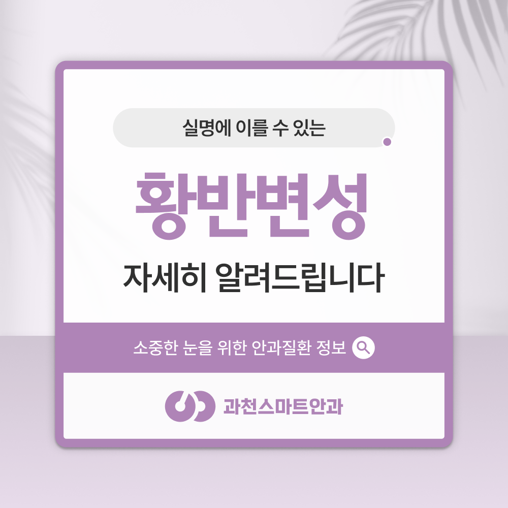 과천황반변성 망막 진료 안내